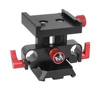 Universal Cage Base for Camera, Adjustable Conduit Height, 15mm Clamp Hole, CNC Integrated, Anodized Aluminium Alloy, Anti Oxidation,