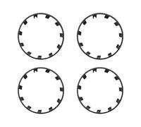 Universal Car 4 Uds Llantas de Rueda de VehíCulo Anillo Protector de Borde,Anti Choques Anti RasguñOs Protectores de Cubo de Llantas,FáCil de Instalar,Apto para Llantas de 16 a (Size:17in,Color:Negro)