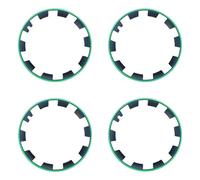 Universal Car 4 Uds Llantas de Rueda de VehíCulo Anillo Protector de Borde,Anti Choques Anti RasguñOs Protectores de Cubo de Llantas,Llantas de 20 Pulgadas,para la Mayorí(Size:20in,Color:Verde oscuro)
