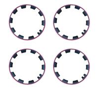 Universal Car 4 Uds Llantas de Rueda de VehíCulo Anillo Protector de Borde,Anti Choques Anti RasguñOs Protectores de Cubo de Llantas,Llantas de 20 Pulgadas,para la Mayorí(Size:20in,Color:Púrpura)