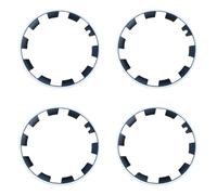 Universal Car 4 Uds Llantas de Rueda de VehíCulo Anillo Protector de Borde,Anti Choques Anti RasguñOs Protectores de Cubo de Llantas,Llantas de 20 Pulgadas,para la MayoríA de S(Size:20in,Color:Blanco)