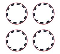 Universal Car 4 Uds Llantas de Rueda de VehíCulo Anillo Protector de Borde,Anti Choques Anti RasguñOs Protectores de Cubo de Llantas,Llantas de 20 Pulgadas,para la MayoríA de Sed(Size:20in,Color:Rojo)
