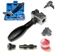 Universal Car Brake Line Flaring Tool Kit, 2026 New 3/16 Inch Brake Line Double Flare Tool, Heavy Duty Manual Flaring Tools, for Vehicle Motorcycles Brakes Hydraulic Lines Repair (1set)