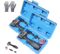 Universal Car Brake Line Flaring Tool Kit, Universal Automotive Brake Pipe Flaring Tool Kit, 3/16 Inch Brakeline Double FlareTool, Fit for Cars, Trucks & Motorcycles (2set)