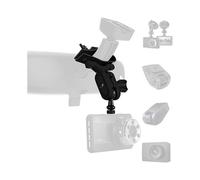 Universal Car Dash Cam Mount Bracket, Shark Fin Rearview Mirror Mount with 16 Adapters, Compatible with Most Dash Cams