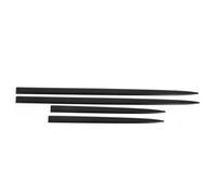 Universal Car Door Protector | 4PCS Weatherproof ABS Side Trim | Bright Black Auto Modification for Cars/Trucks/SUVs | Easy Install Scratch Guard