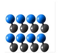 Universal Car Engine Start Stop Button Cover, Push to Start Ignition Rocker Lever Protector, Anti-Scratch & Anti-Misfire Cover for Interior Upgrade (Blue-8PCS)