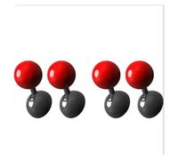 Universal Car Engine Start Stop Button Cover, Push to Start Ignition Rocker Lever Protector, Anti-Scratch & Anti-Misfire Cover for Interior Upgrade (Red-4PCS)