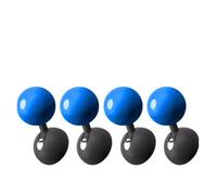 Universal Car Engine Start Stop Button Cover, Push to Start Ignition Rocker Lever Protector con luz LED, antiarañazos y anti-Misfire Cover para interior Upgrade (Azul-4PCS)