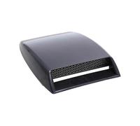 Universal Car Hood Scoop Sport Racing Air Flow Recording Turbo Bonnet Hood Vent Radiator Grill Cover(1pc, Black)