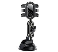 Universal Car Phone Holder - Strong Suction Cup Mount System, 360 Degree Adjustable Smartphone Stand, Vehicle Navigation Vlog Recording Accessory for All Phones | Driving Travel Video Creation Stable