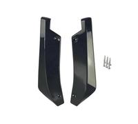 Universal Car Protector Rear Bumper Difusor Divisor Alerón para Peugeot 308 Alerones Labio Parachoques Trasero Coche(Negro)