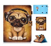 Universal Case for 9-10.1" Tablet, Funda de Piel Cubierta con Soporte para Tarjeta para Huawei MediaPad T3 / T5 10, iPad 2018, Galaxy Tab E 9.6 / Tab A 10.1, Lenovo Tab 4 10 / TB-X107F