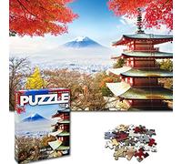 Universal Castillo 1500 Piezas Rompecabezas para Adultos Paisaje Panorama Europa Landmark Foto Classic Impossible Puzzle Juguetes (Mount Fuji, Japan)