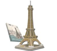 Universal Castle 3D Puzzles Arquitectura Grande Diversión DIY Construcción Modelo Craft Kit Educación Juguete Adultos Niños Decoración Hogar Regalo (Eiffel Tower 36 Pieces)