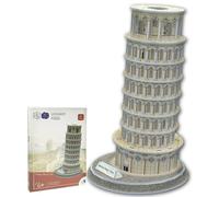 Universal Castle 3D Puzzles Arquitectura Grande Diversión DIY Construcción Modelo Craft Kit Educación Juguete Adultos Niños Decoración Hogar Regalo (Leaning Tower of Pisa 31 Pieces)