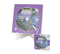 Universal Castle Rompecabezas Mini de 144 Piezas Rompecabezas Meditativo en Forma de CD, Citas Motivacionales & Arte Escénico, con Estuche para Exhibición, Regalo Inspirador (Oneiro Loom)