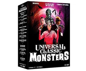 Universal Classic Monsters - Volume 1 : Dracula, la Créature du Lac Noir & L'Homme invisible - Coffret 10 DVD
