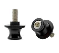 Universal CNC Aluminio Diabolos M10*1.25 Basculante de Deslizadores Tornillos del Soporte para Duke/RC 125 200 390 ZX6R ZX10R Z750 Z1000 Z1000SX ER6N ER6F Ninja 250 300 (Negro)