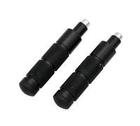 Universal CNC Aluminio M8 Motocicleta Bicicleta ATV Scooter Dirt Bike Reposapiés Pedales para Kawasaki Motocicleta Reposapiés(Negro)