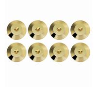 Universal de Cobre Altavoz Espigas Almohadillas Base Choque Almohadilla Aislamiento Pies Base Cono Esteras Disco de Piso,8 Piezas 25 x 4 mm[Gold]