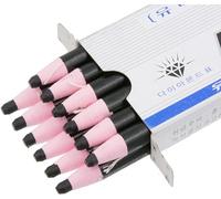 Universal Diamond Brand Peel-Off China Marcadores/lápices de grasa para vidrio, celofán, vinilo, metal, etc. (12 lápices) (negro)