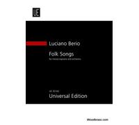 UNIVERSAL EDITION BERIO LUCIANO - FOLK SONGS