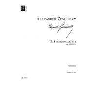 UNIVERSAL EDITION ZEMLINSKY A. - STRING QUARTET II PARTS OP.15 - STRING QUARTET