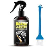 Universal Efficient Electric Razor Cleaner Spray,Electric Shaver Cleaning Solution, Blade Cleaner with Brush, Say Goodbye to Clogged Razors,For Cleaning, Lubricating, and Rust Prevention (1)