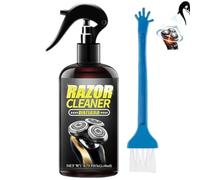Universal Efficient Electric Razor Cleaner Spray,Electric Shaver Cleaning Solution,Blade Cleaner with Brush,Say Goodbye to Clogged Razors,For Cleaning,Lubricating,and Rust Prevention