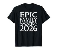 Universal Epic Universe Family Vacation 2026 Front & Back Camiseta