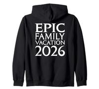 Universal Epic Universe Family Vacation 2026 Front & Back Sudadera con Capucha