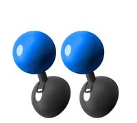 Universal Full Metal Ball Bar Start Stop Lever, Car Engine One Button Start Joystick, Heavy Duty Push Start Button Cover for Automotive Interior Upgrade (Blue-2pcs)