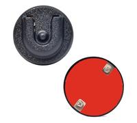 Universal Ham CB Percha de micrófono de radio redonda, soporte de micrófono con parte trasera adhesiva para Motorola HLN9073B CDM1250 CDM750 GM300 M1225 GM3688 Kenwood TK768G TK868G (negro 01, 2 pack)