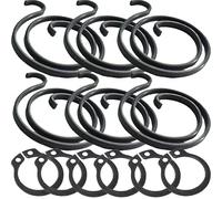 Universal Hardware Kit de reparación de resorte para manija de puerta, 6 x 2 resortes de giro, bobina de 2 mm de grosor más 6 clips circulares