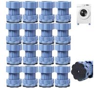 Universal Heightening Pad for Washing Machine Base, Universal Shock-Absorbing Anti-Slip Base for Washing Machine, Refrigerator, Adjustable & Moisture-Proof & Silent Vibration Dampeners (16 Pcs)