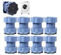 Universal Heightening Pad for Washing Machine Base, Universal Shock-Absorbing Anti-Slip Base for Washing Machine, Refrigerator, Adjustable & Moisture-Proof & Silent Vibration Dampeners (8 Pcs)
