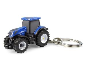Universal Hobbies New Holland UH5886 - Llavero de metal con tractor azul T7.300, Azul, Small