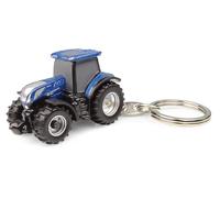 Universal Hobbies New Holland UH5887 - Llavero de metal con tractor eléctrico azul T7.300