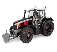 Universal Hobbies - Tractor en Miniatura Massey Ferguson 7S.165, Color Rojo y Negro
