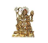 Universal Hub Kali Diosa Estatua Dorada Escultura Religiosa Figuras coleccionables Adorno Decorativo Kali Maa Showpiece Estatua de Metal para automóvil, decoración del hogar Regalo de Diwali