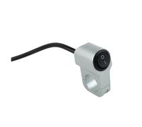 Universal Interruptor de Luces 1 Interruptor De Segunda Marcha Para Motocicleta Color Negro Para Manillar Encendido Y Apagado Faros 2 Cables 12-60 V Impermeable(Black)