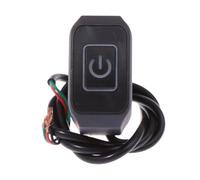 Universal Interruptor de Luces InterruptoMotocicleta Modificado Botón Impermeable Con Luz LED, Control Bocina Faro Encendido Apagad, Montaje En Manillar(White)