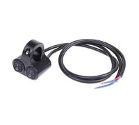 Universal Interruptor de Luces Interruptor Control Manillar Motocicleta Aleación Aluminio 12 V Botón Doble Intermitente Altavoz 2 Opciones(A1)