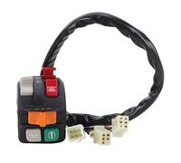 Universal Interruptor de Luces Interruptor De Bocina Multifunción 7/8 Pulgadas Para Motocicleta Luz Giro Botón Arranque Y Parada Eléctrico, Nmax155(1PAIR)