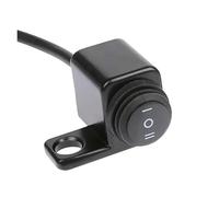 Universal Interruptor de Luces Interruptor De Faro Delantero Motocicleta Aleación Aluminio Tres Posiciones Impermeable 12 V Antiniebla Montaje En Espejo(Left Hole)