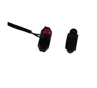 Universal Interruptor de Luces Interruptor Universal 7/8" Para Manillar Motocicleta Arranque Eléctrico Bocina Emergencia Luz Antiniebla Con Botón Arnés Cables(Red 1)