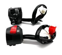 Universal Interruptor de Luces Interruptores Universales Manillar Motocicleta 22 Mm Con Estrangulador Bocina Intermitente Faros Arranque Eléctrico Controlador(1 pair)