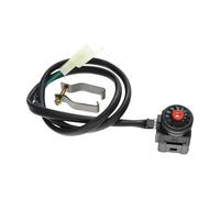 Universal Interruptor de Luces Para ATV UTV Etc Interruptor De Arranque Y Parada Motocicleta Botón Bocina NO/OFF Convertidor Eléctrico Comúnmente Abierto(Red)