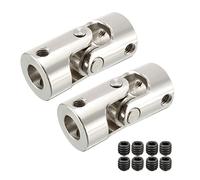 Universal Joints 2pcs Junta Universal giratoria 6 mm a 8 mm de 4 mm a 10 mm Gear Died Gear U Conjunta Acoplamiento de Eje de Acoplamiento M3 m4 Hilo for Connecting Model Cars, Model Ships, Robots, et